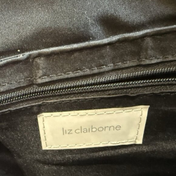 Liz Claiborne Leathery Shoulder Handbag stitched packet - Picture 5 of 8